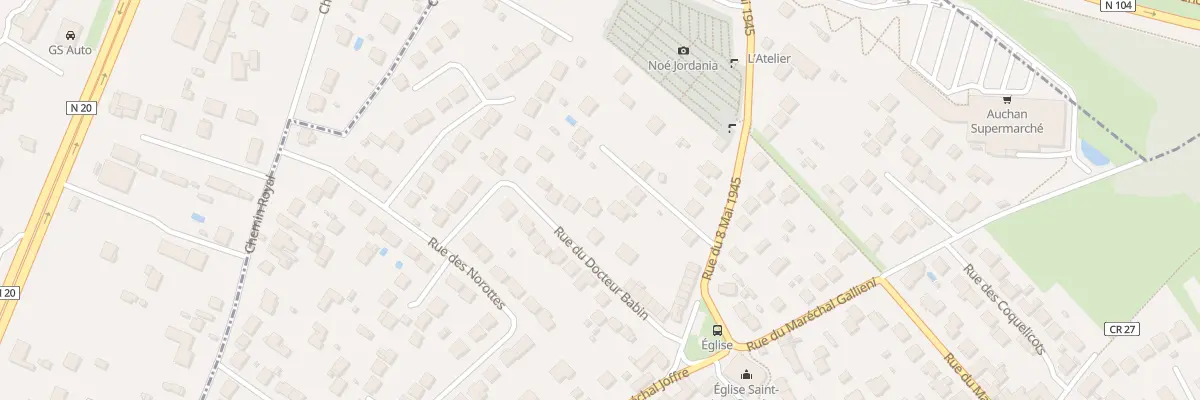 Plan du 8 Rue du Docteur Babin à Leuville-sur-Orge