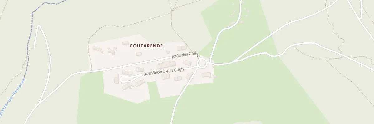 Plan du 1 All des Chênes à Cuxac-Cabardès