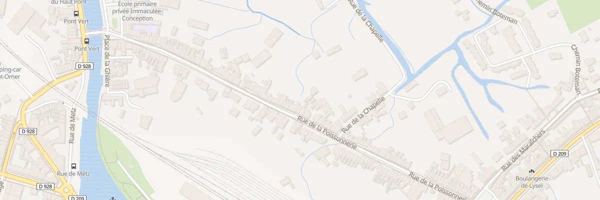 Plan du 82 Rue de la Poissonnerie à Saint-Omer