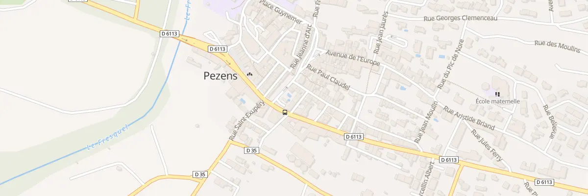 Plan du 4 Av de Verdun à Pezens
