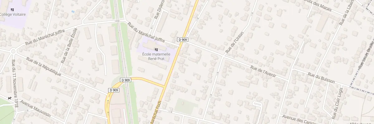 Plan du 92 Rue du Marechal Foch à Sannois