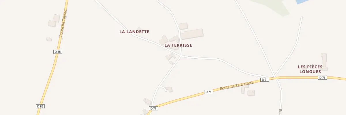 Plan du 5150 La Terrisse à Pradinas