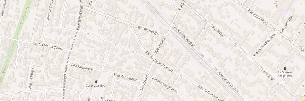 Plan du 48 Rue du Général Leclerc à Bois-Colombes