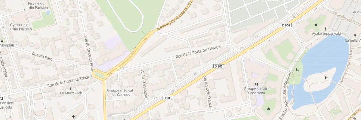 Plan du 25 Rue Porte de Trivaux à Clamart