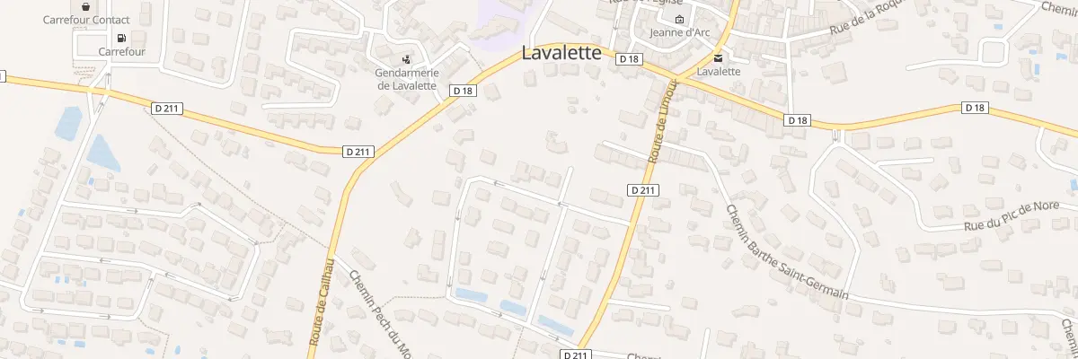Plan du 12 Che Bois du Moulin à Lavalette