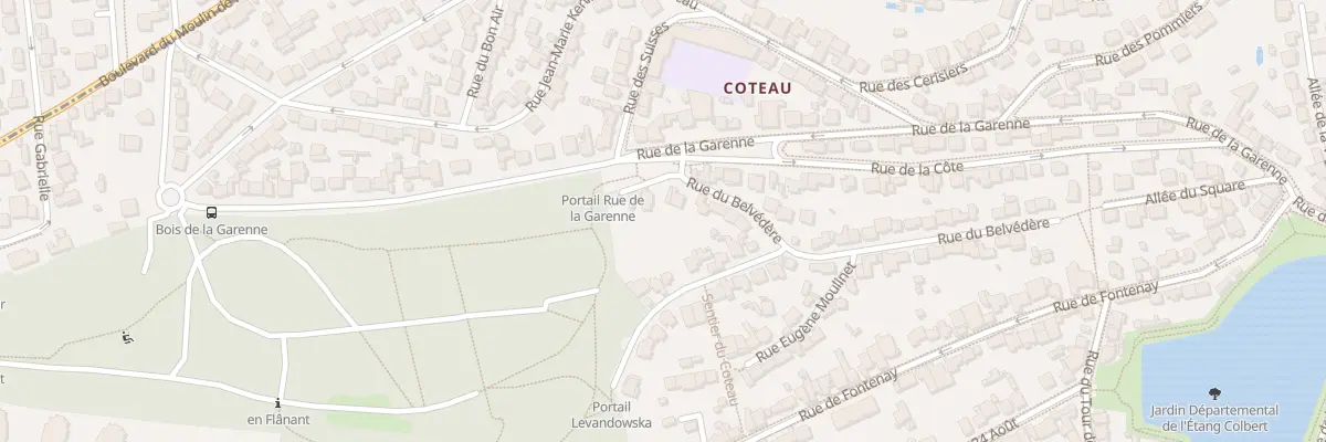 Plan du 4 Rue du Belvédère au Plessis-Robinson
