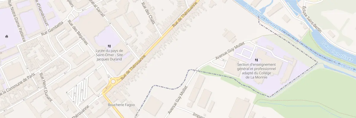 Plan du 121 Rue de Thérouanne à Saint-Omer