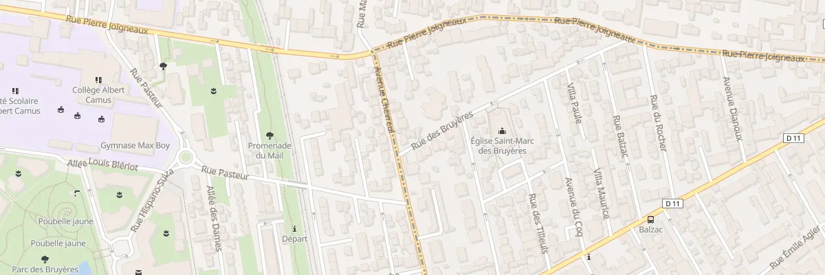 Plan du 22 Rue des Bruyères à Asnières-sur-Seine
