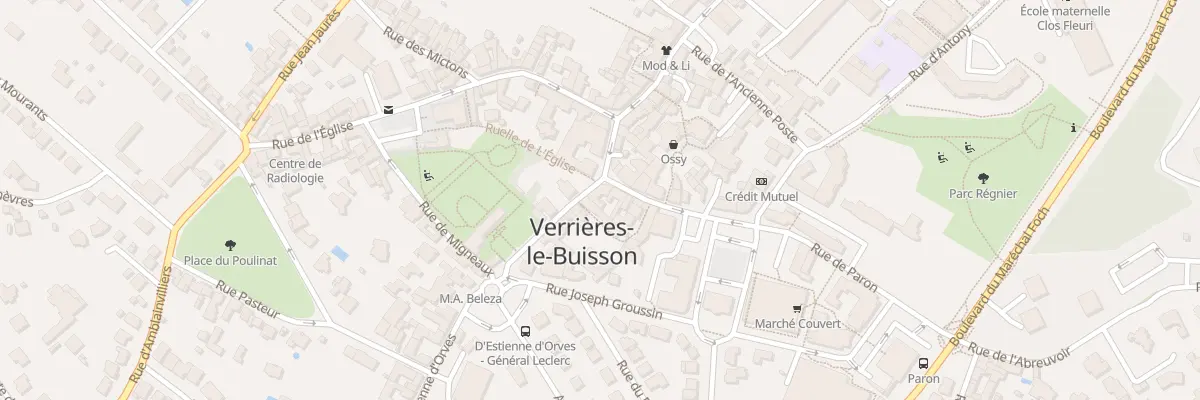 Plan du 2 Rue de Paron à Verrières-le-Buisson