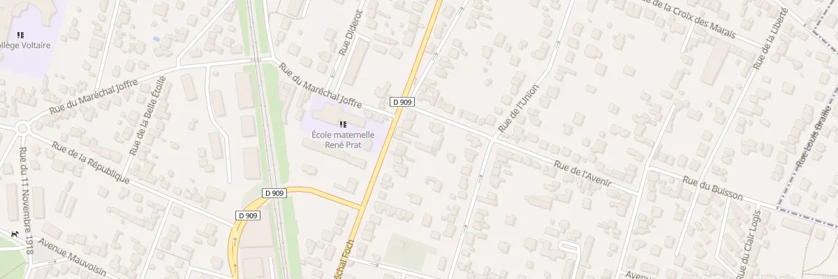Plan du 96 Rue du Marechal Foch à Sannois