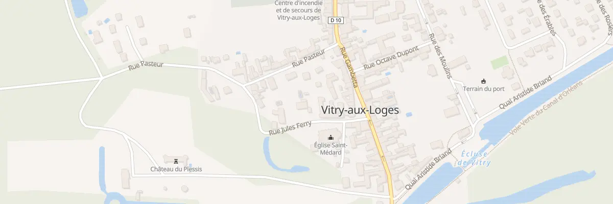 Plan du 10 Rue Jules Ferry à Vitry-aux-Loges