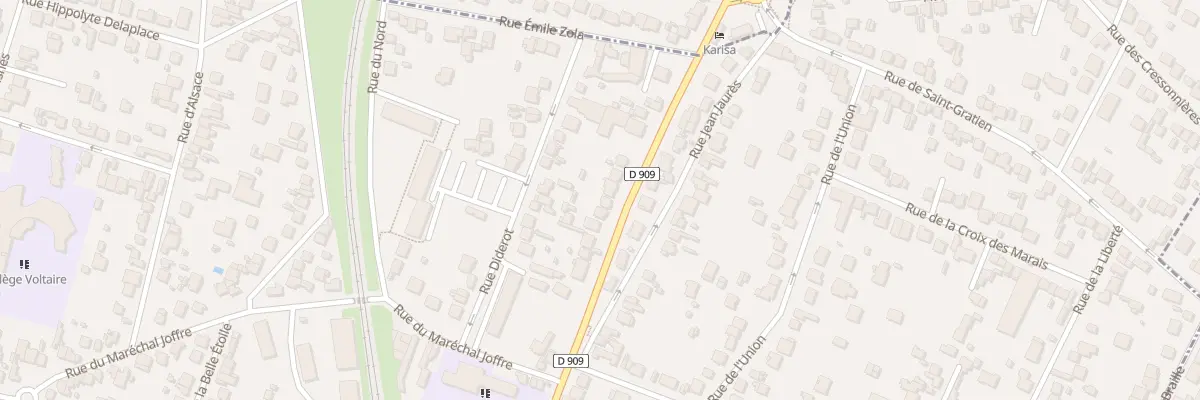 Plan du 49 Rue du Marechal Foch à Sannois