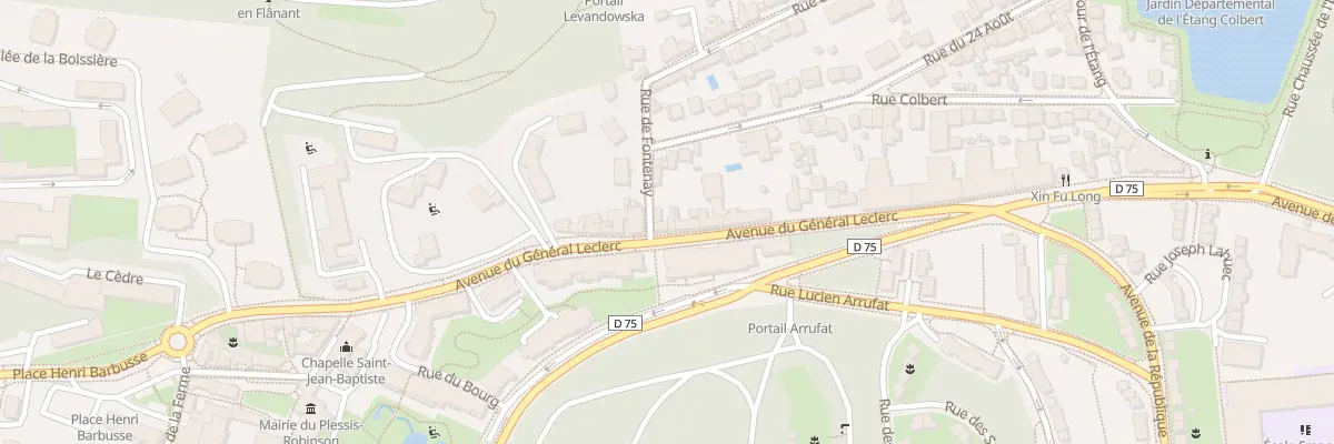 Plan du 2 Rue de Fontenay au Plessis-Robinson