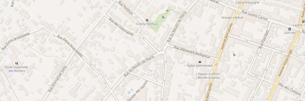 Plan du 3 Rue Perthuis à Clamart