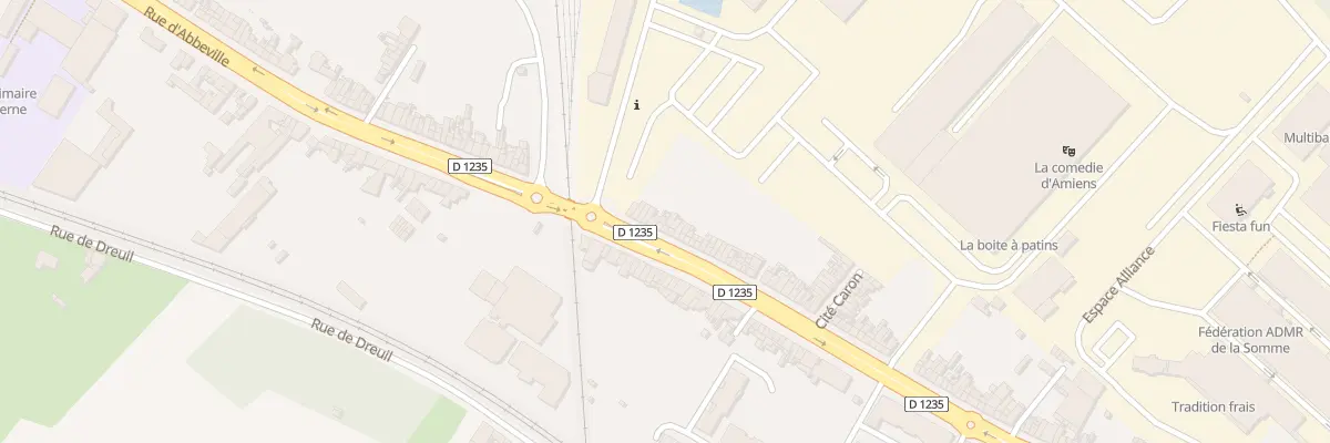 Plan du 200 Rue d’Abbeville à Amiens