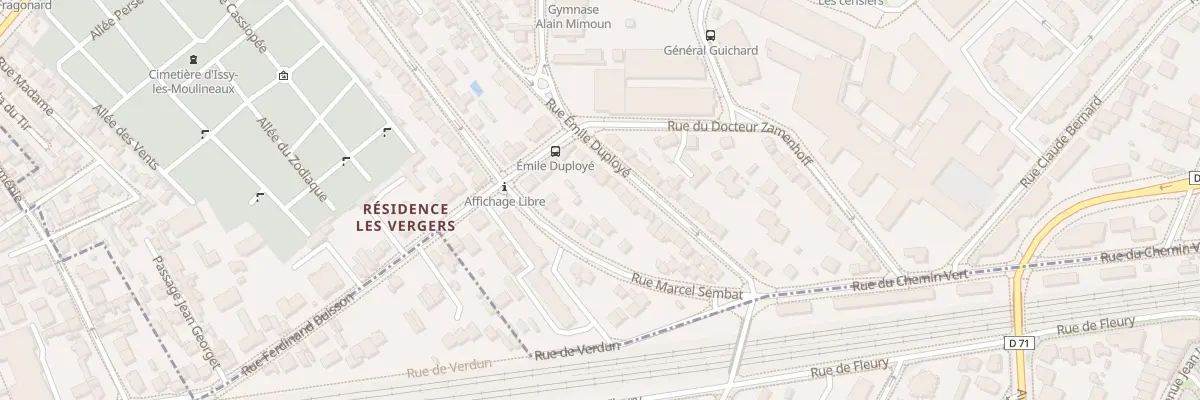Plan du 72 Rue Emile Duployé à Issy-les-Moulineaux