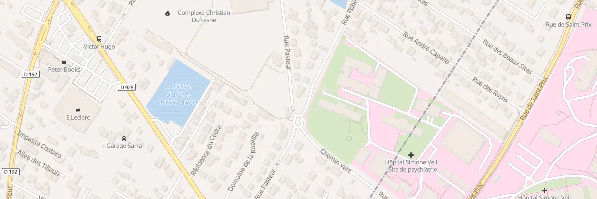 Plan du 1 Rue Robert Thomas à Saint-Prix