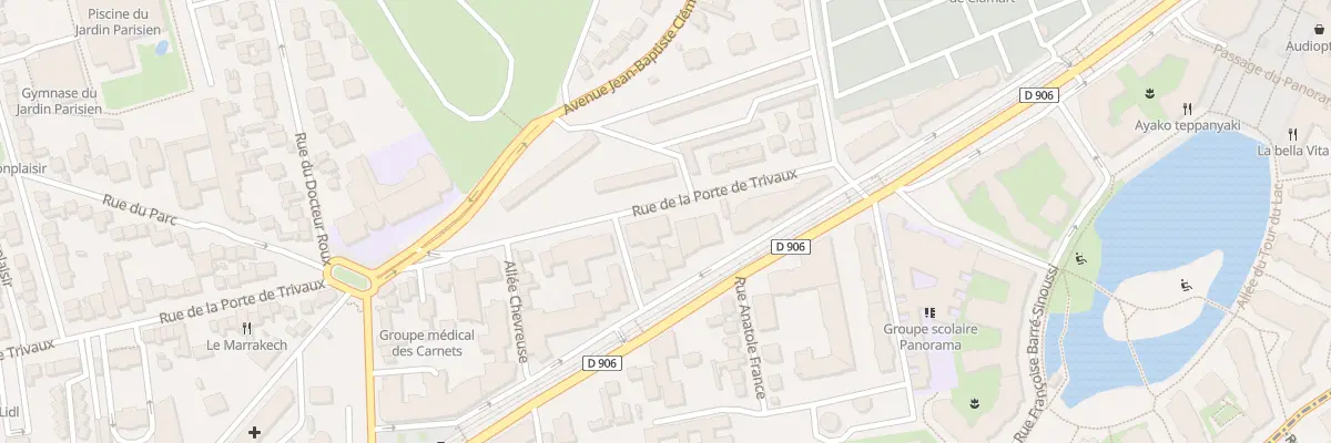 Plan du 21 Rue Porte de Trivaux à Clamart