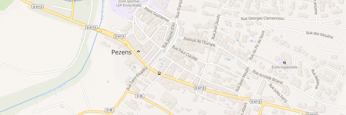 Plan du 26 Rue du Barry à Pezens