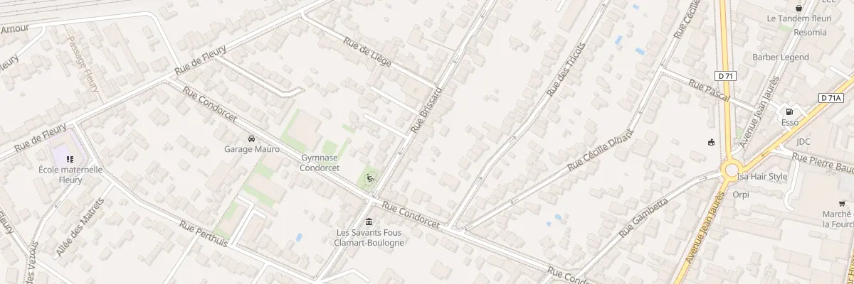 Plan du 16 Rue Brissard à Clamart