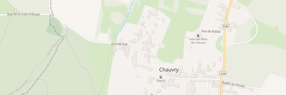 Plan du 45 Gr Grande Rue à Chauvry