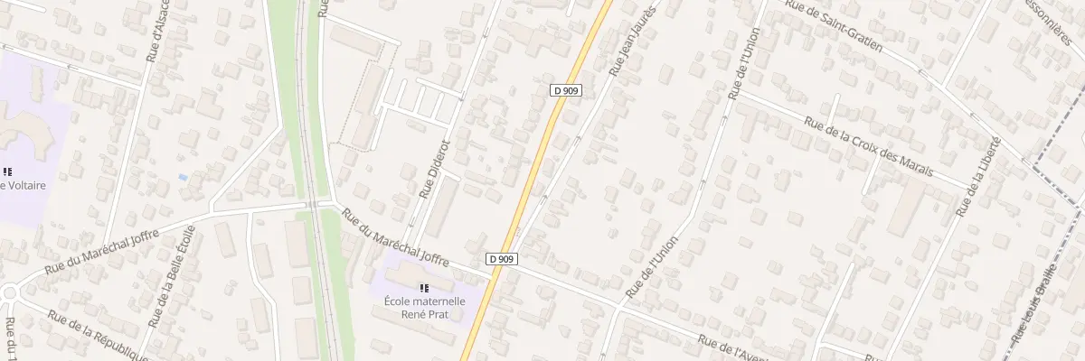 Plan du 104 Rue du Marechal Foch à Sannois