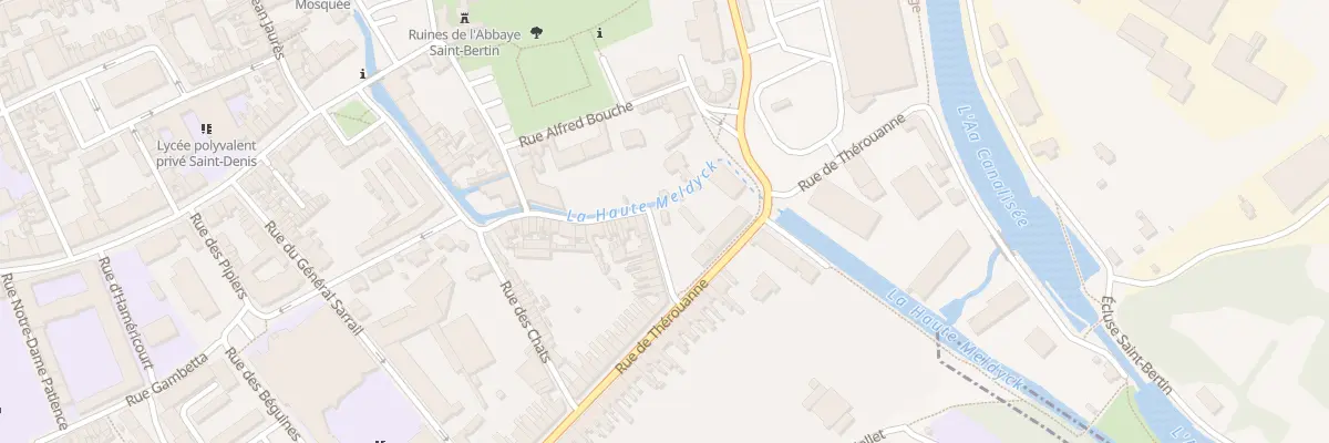 Plan du 38 Rue des Moulins à Saint-Omer