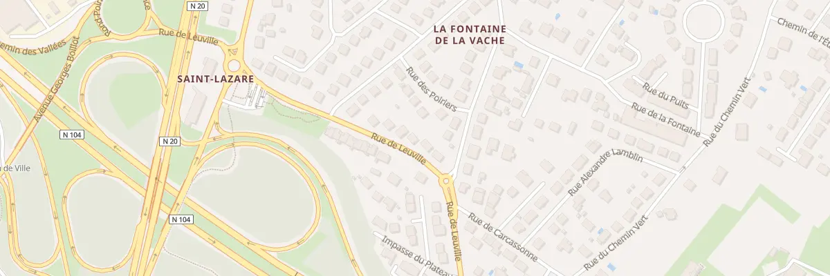Plan du 17 Rte de Leuville à Linas