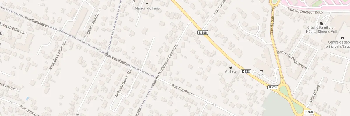 Plan du 5 Rue du Prof Calmette à Eaubonne