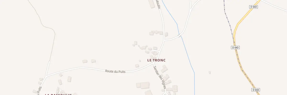 Plan du 5134 Le Tronc à Anglars-Saint-Félix