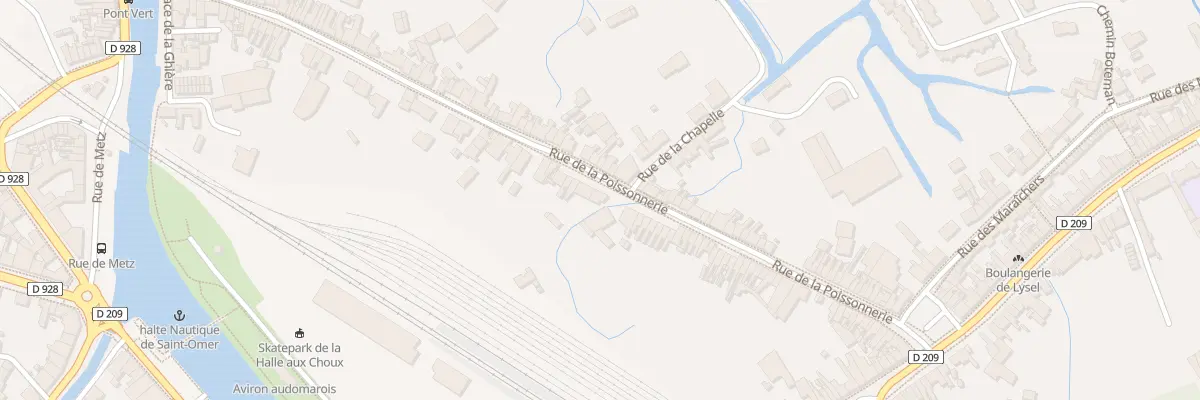 Plan du 77 Rue de la Poissonnerie à Saint-Omer