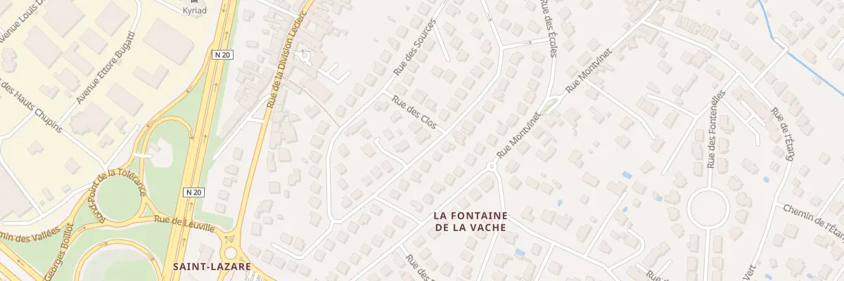 Plan du 20 Rue Pasteur à Linas