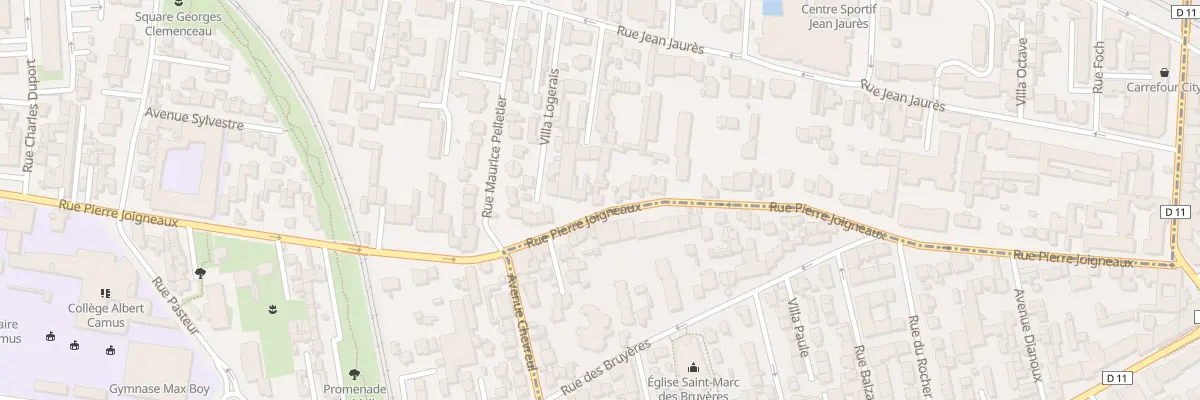 Plan du 62 Rue Pierre Joigneaux à Bois-Colombes