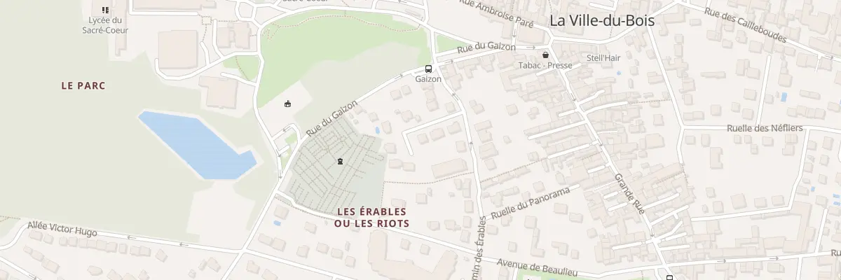 Plan du 3 All des Lauriers à La Ville-du-Bois