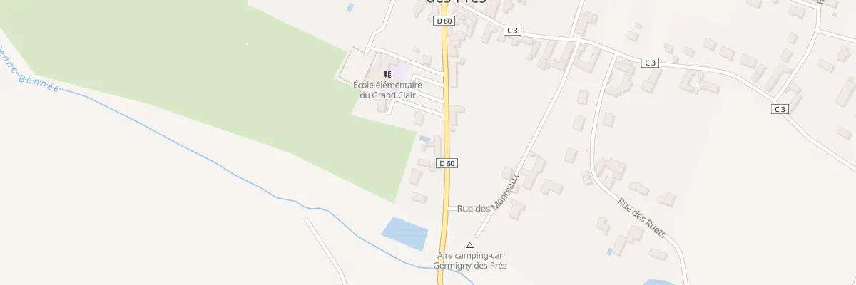 Plan du 18 Rte de Saint Benoit à Germigny-des-Prés