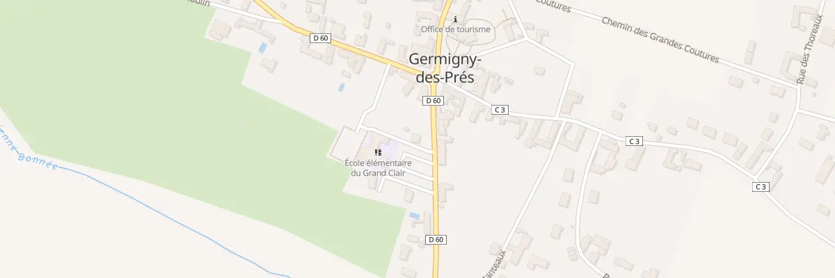 Plan du 8 Rte de Saint Benoit à Germigny-des-Prés