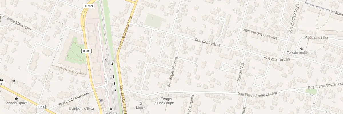 Plan du 9 Rue Edgar Minoret à Sannois