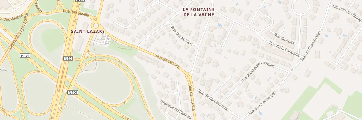 Plan du 19 Rte de Leuville à Linas