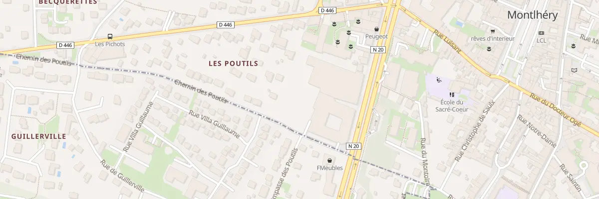 Plan du 8 Che des Poutils à Montlhéry