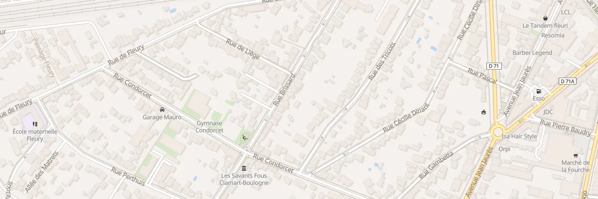 Plan du 22 Rue Brissard à Clamart