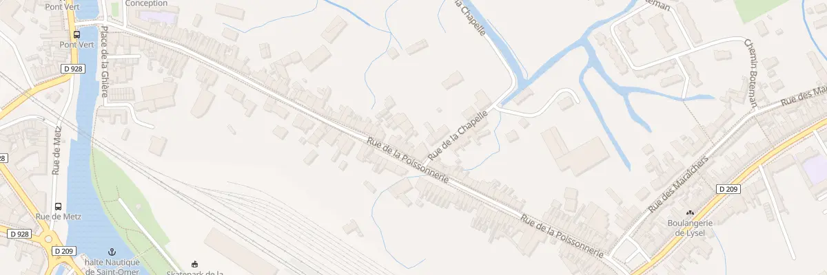 Plan du 92 Rue de la Poissonnerie à Saint-Omer