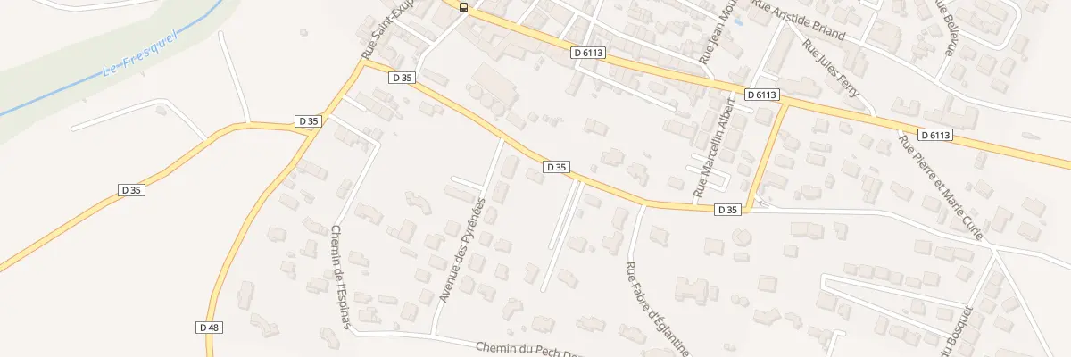 Plan du 6 Rue Molière à Pezens