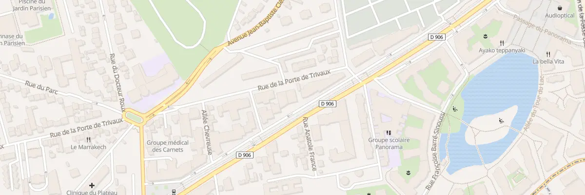 Plan du 15 Rue Porte de Trivaux à Clamart