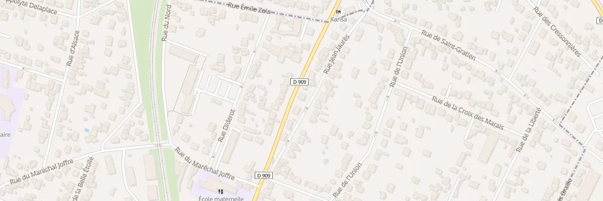 Plan du 110 Rue du Marechal Foch à Sannois