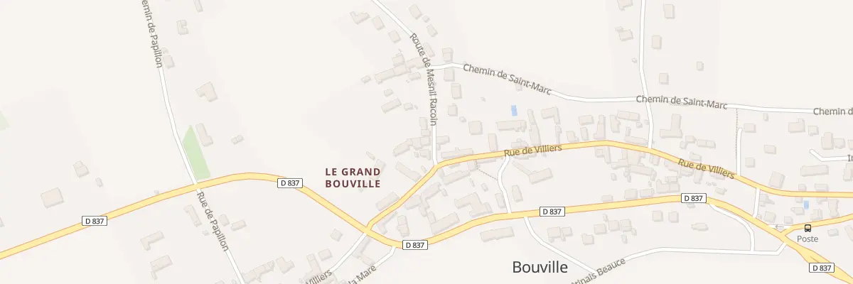 Plan du 1B Rte du Mesnil Racoin à Bouville