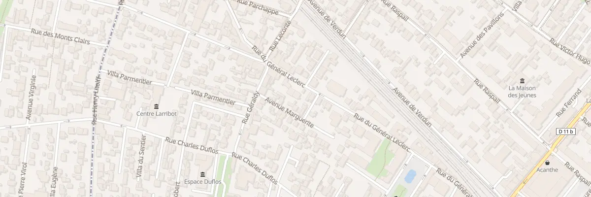 Plan du 87 Rue du Général Leclerc à Bois-Colombes