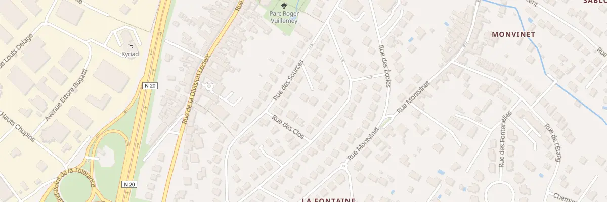 Plan du 1 Imp du Parc à Linas