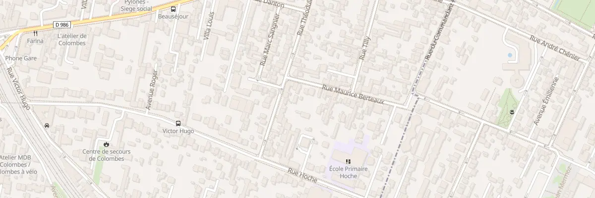 Plan du 8 Rue Maurice Berteaux à Colombes