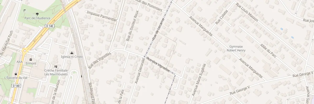 Plan du 23 Rue des Vignolles à Eaubonne