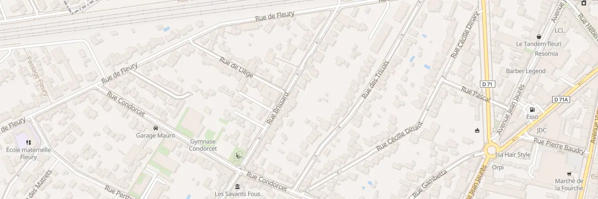Plan du 28 Rue Brissard à Clamart
